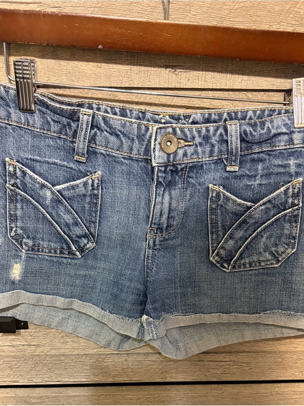 Denim Blue Women's Rolled-Hem Shorts
